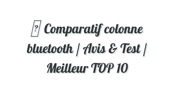 ▷ Comparatif colonne bluetooth / Avis & Test / Meilleur TOP 10