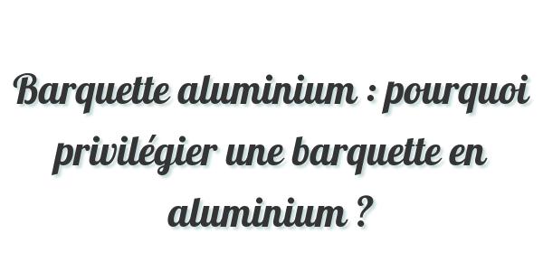 Barquette aluminium : pourquoi privilégier une barquette en aluminium ?